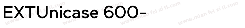 EXTUnicase 600字体转换